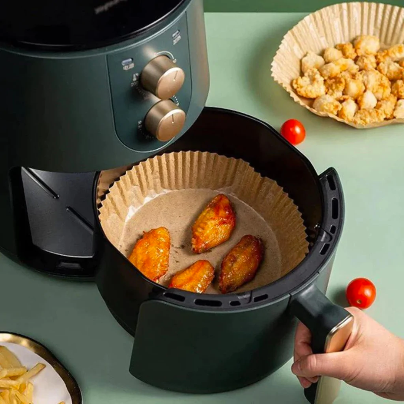 AirPaper™ - Bandejas Anti-Adherentes Para AirFryer (100 Bandejas)|